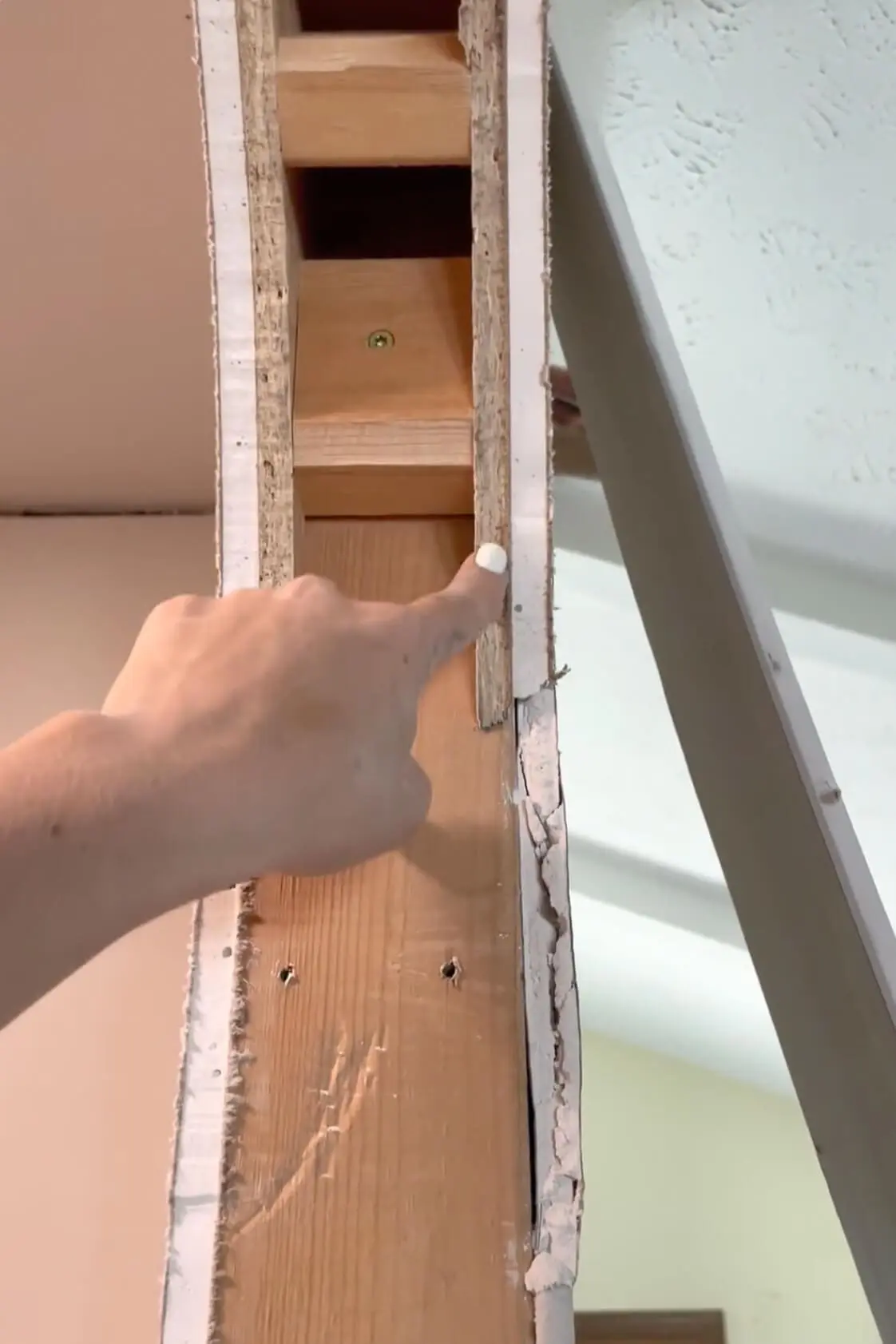 Framing in for an arched doorway. 